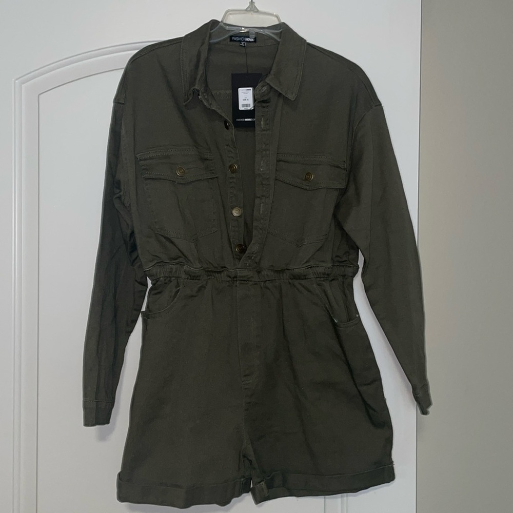 Utility Romper. NEW.